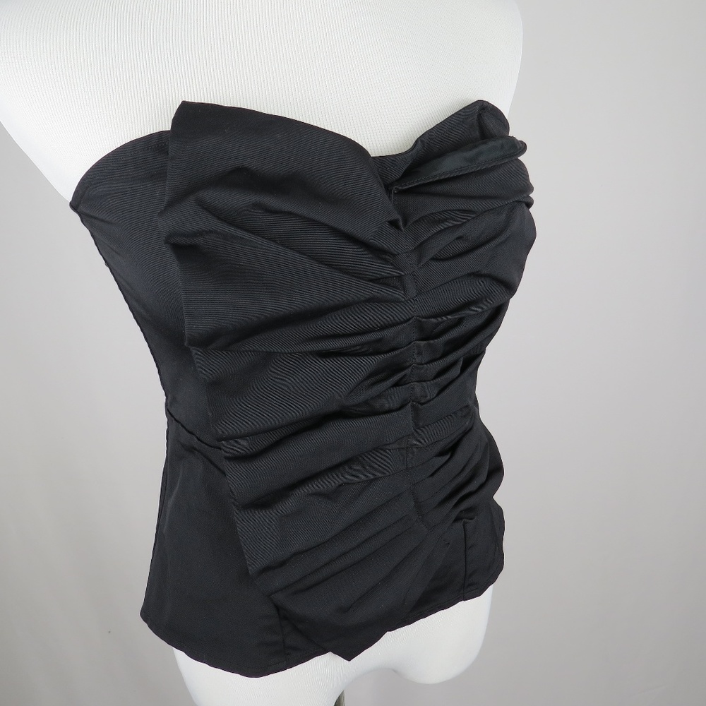 Sisley women's black size M top strapless corset